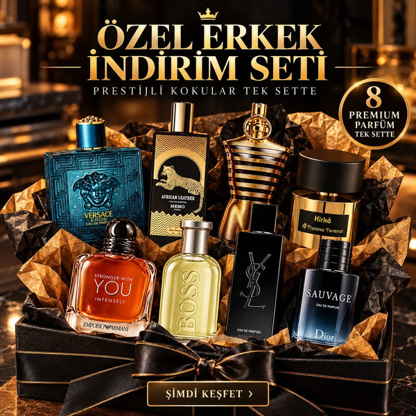 Özel erkek indirim seti, 8 premium erkek parfümü